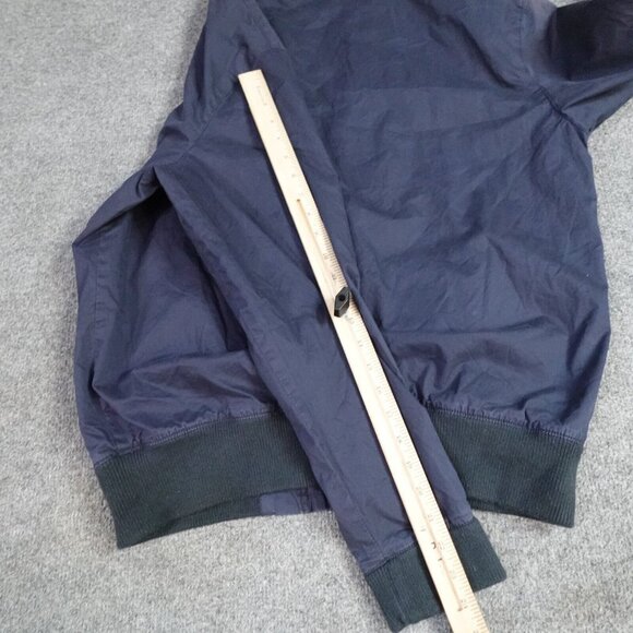 Rogues Gallery Jacket XL Blue Bomber Embroidered Double Side Cotton - Picture 8 of 9